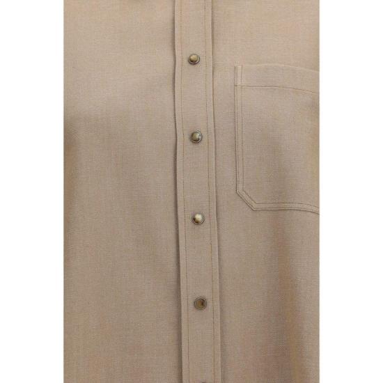 26FW 브루넬로 쿠치넬리 셔츠 BRMB148M1O26C006BB BEIGE - BRUNELLO CUCINELLI