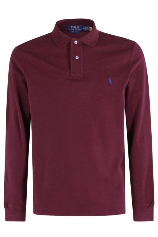 26FW 폴로 랄프로렌 클래식 핏 코튼 폴로 셔츠 710680790 099 Burgundy