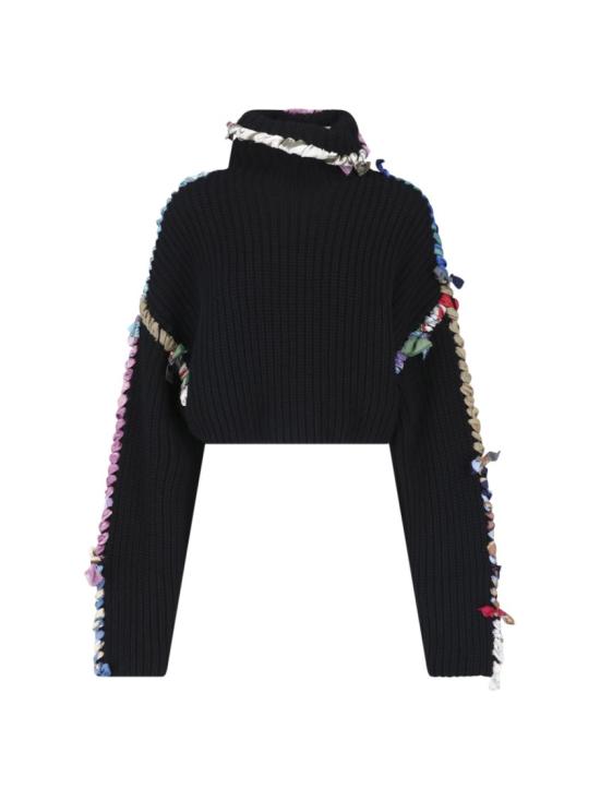 26FW 마린세르 니트웨어 WTK096A CKNI0552BK991 Black