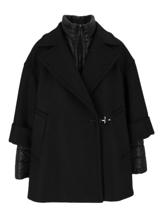 26FW 페이 코트 NAW16533170YMVB999 Black