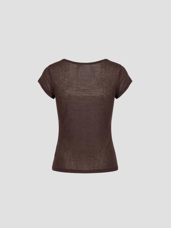 26FW 팔로마울 넬라 티셔츠 XDME02323 323 Brown - PALOMA WOOL