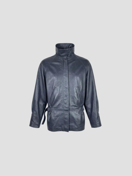 26FW 팔로마울 리안카 가죽 재킷 XXVM01134 134 NAVY