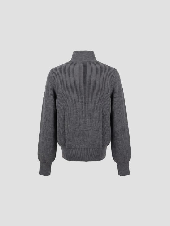 26FW 팔로마울 밀론 하이넥 버튼 니트 스웨터 XJ6102209 209 GREY - PALOMA WOOL