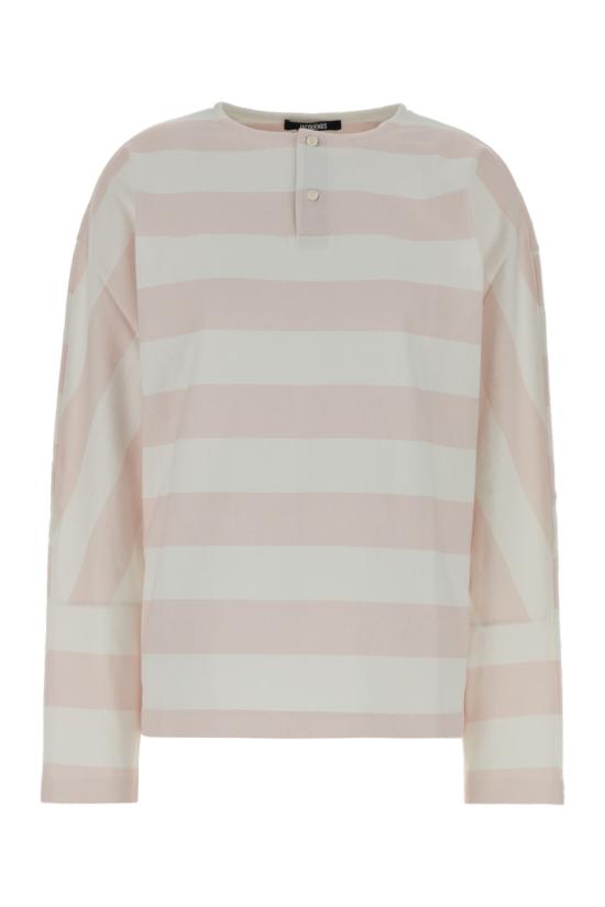 26SS 자크뮈스 반팔 티셔츠 TSM00594AJ00045 4EN PRINTVERTICALSTRIPESWP