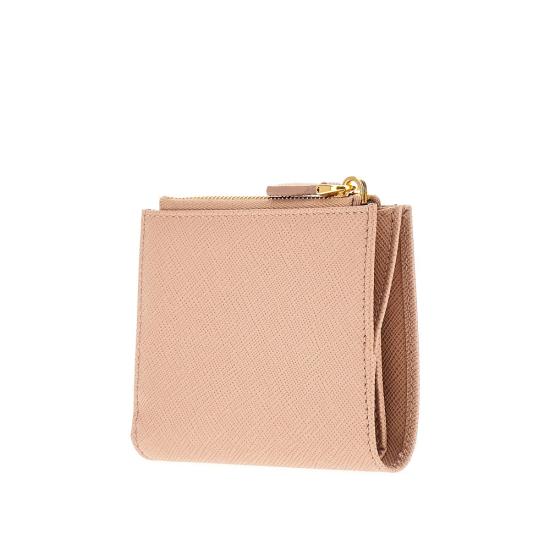 26FW 프라다 트라이앵글 로고 반지갑 1ML050QHH Pink - PRADA