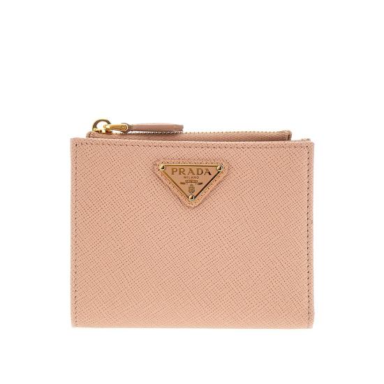 26FW 프라다 트라이앵글 로고 반지갑 1ML050QHH Pink