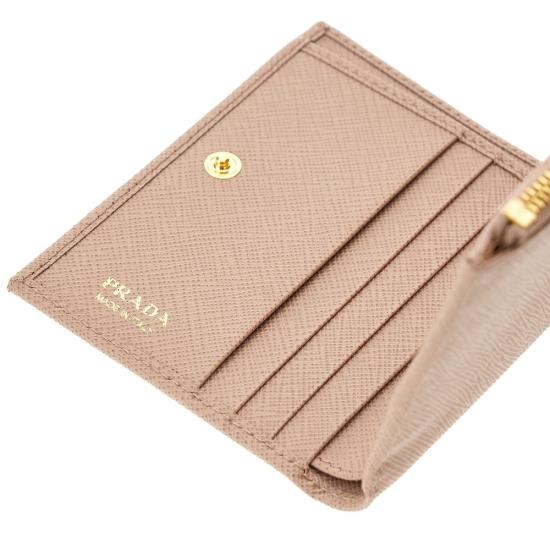 26FW 프라다 트라이앵글 로고 반지갑 1ML050QHH Pink - PRADA