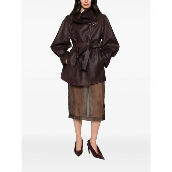 26FW 카셀 가죽 자켓 MR28 CHARLOTTE BORDE BROWN - CASSELL