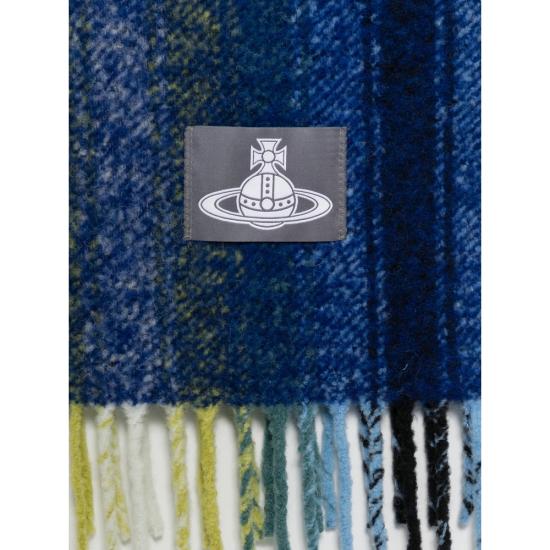 26FW 비비안웨스트우드 머플러/스카프 8103014F W01MN K410 BLUE - VIVIENNE WESTWOOD