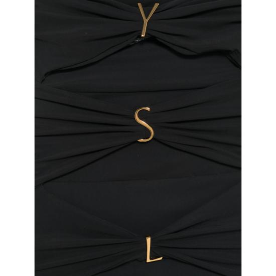 26FW 생로랑 원피스 수영복 A003I3 Y37WV 1000 BLACK - SAINT LAURENT
