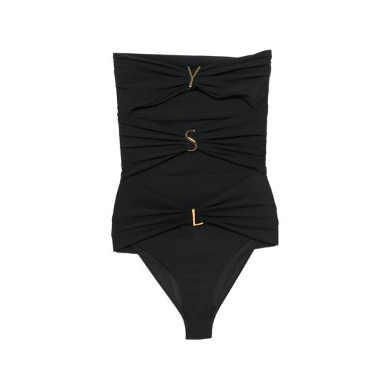 26FW 생로랑 원피스 수영복 A003I3 Y37WV 1000 BLACK