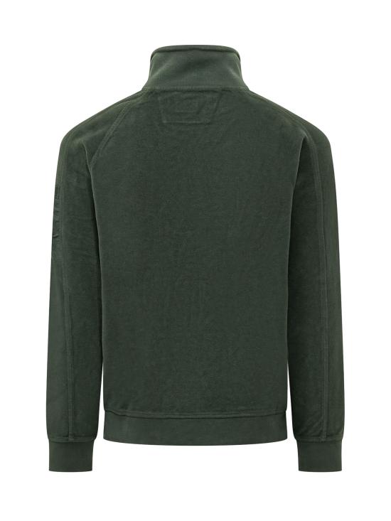 26FW 씨피 컴퍼니 집업 니트 21CMSS189A006614G 697 PONDEROSA PINE - C.P. COMPANY