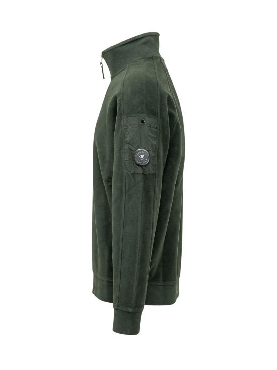 26FW 씨피 컴퍼니 집업 니트 21CMSS189A006614G 697 PONDEROSA PINE - C.P. COMPANY