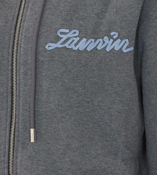 26FW 랑방 후드 티셔츠 HO0007 F013177 GREY - LANVIN