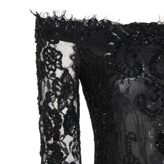 26FW 블루마린 미디 원피스 RF6063 J161622222 BLACK - BLUMARINE