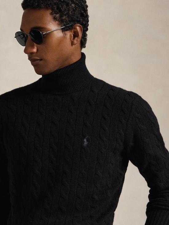 26FW 랄프 로렌 터틀넥 말리아 콜로 알토 아 트레체 네로 - RALPH LAUREN