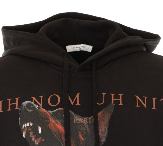 26FW 이놈어닛 후드 티셔츠 NUW26208 009 BLACK - IH NOM UH NIT