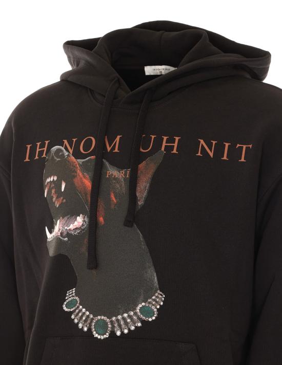 26FW 이놈어닛 후드 티셔츠 NUW26208 009 BLACK - IH NOM UH NIT