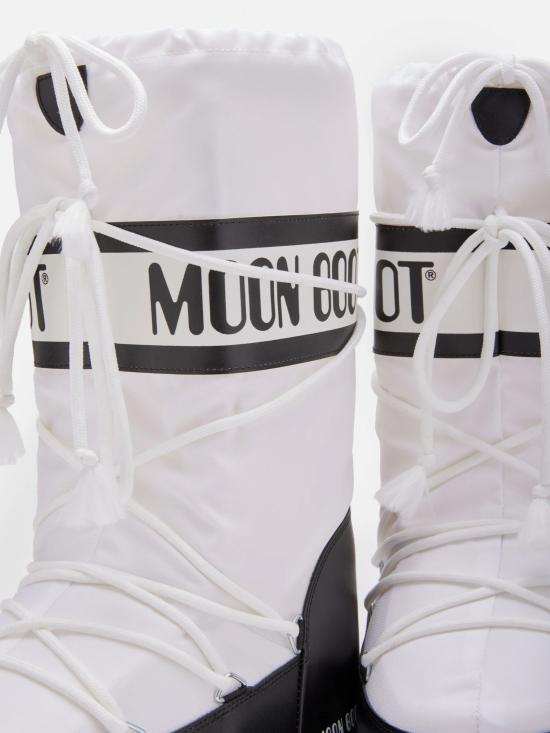 26FW 문부츠 아이콘 나일론 부츠 1400440 099 BLACK WHITE - MOON BOOT