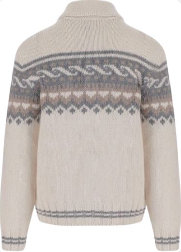 26FW 울리치 집업 니트 CFWOKN2083MR UF50998330 MILKY CREAM JACQUARD - WOOLRICH