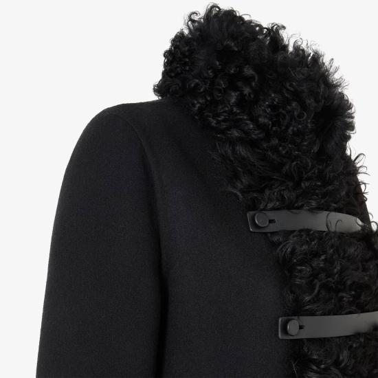 26FW 펜디 코트 FF6214 B1H1F0QA1 BLACK - FENDI