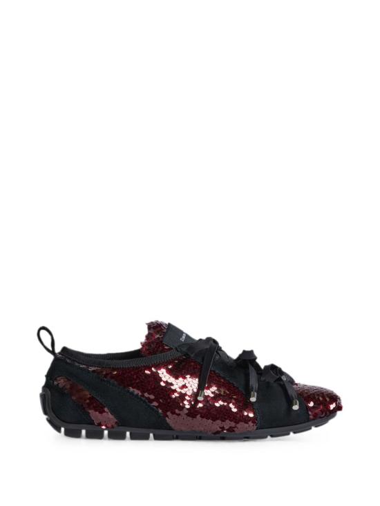 26FW 시몬로샤 시퀸 발레리나 그립 트레이너 스니커즈 BPT4S 0845DEEP RED