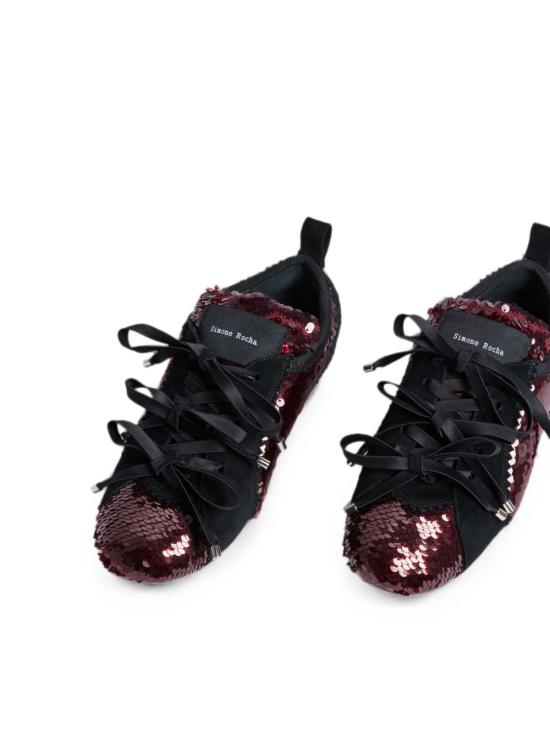 26FW 시몬로샤 시퀸 발레리나 그립 트레이너 스니커즈 BPT4S 0845DEEP RED - SIMONE ROCHA