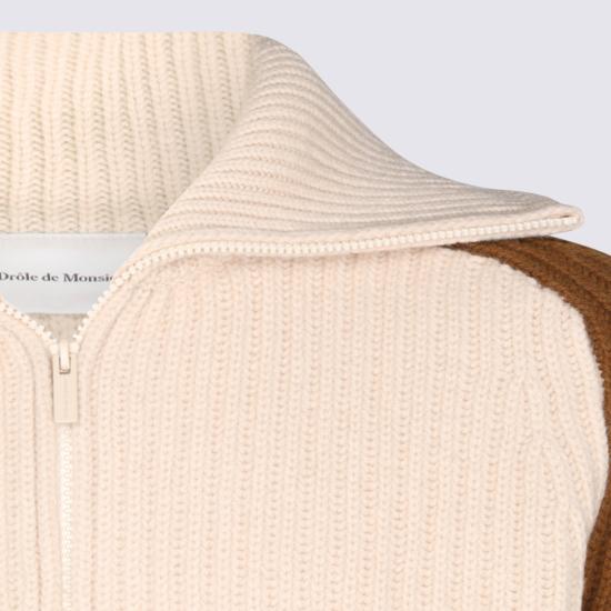 26FW 드롤드무슈 집업 니트 CA197 WO018OW OFF WHITE - DROLE DE MONSIEUR