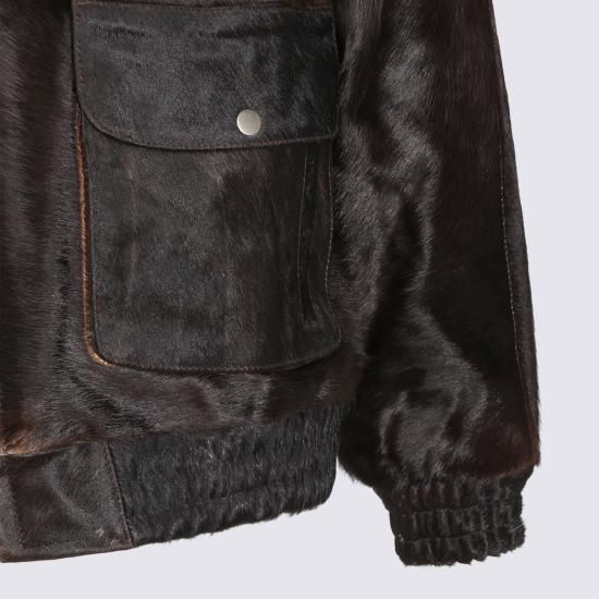 26FW 파운드 가죽 자켓 FOFW26JA01653 0036 BROWN - FOUND