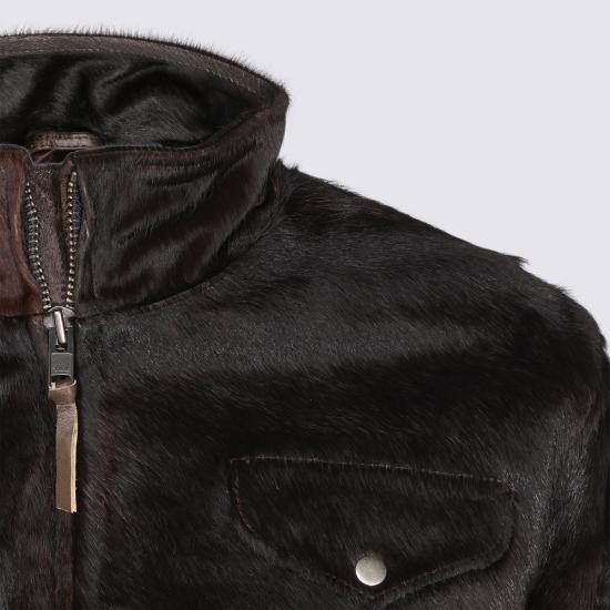 26FW 파운드 가죽 자켓 FOFW26JA01653 0036 BROWN - FOUND