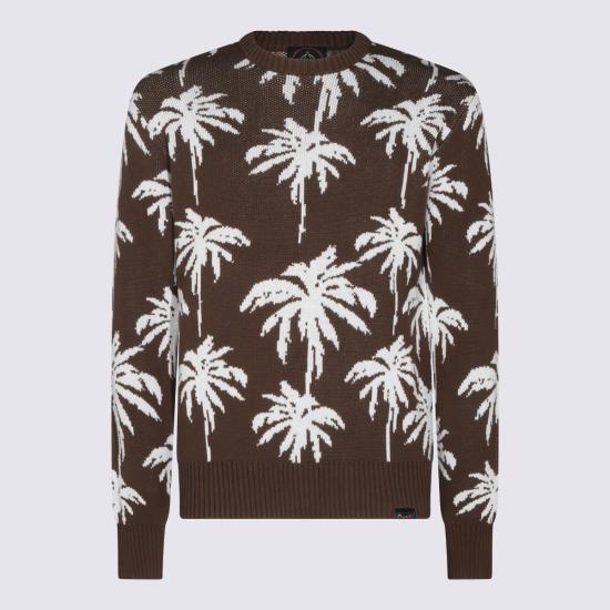 26FW 마우나케아 스웨터 MKU306 PALM BROWN WHITE