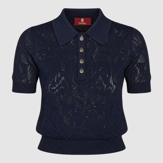 26FW 돈답 폴로 티셔츠 DT497 M01068D002890 UNIVERSE BLUE