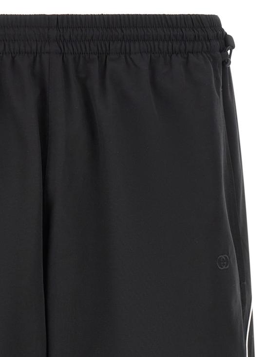 26FW 구찌 코튼 나일론 버뮤다 팬츠 A009TYZAVPV1000 Black - GUCCI
