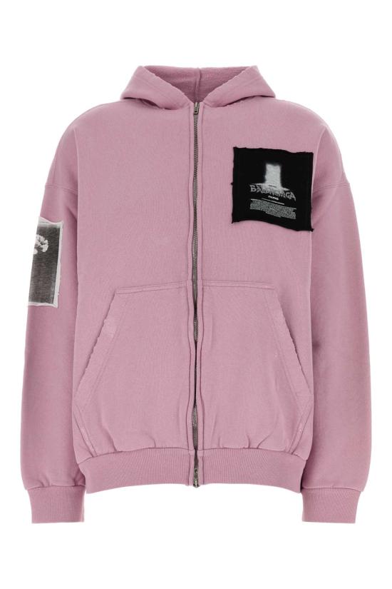 26FW 발렌시아가 후드 티셔츠 A0017WTUVT4 5701 Pink