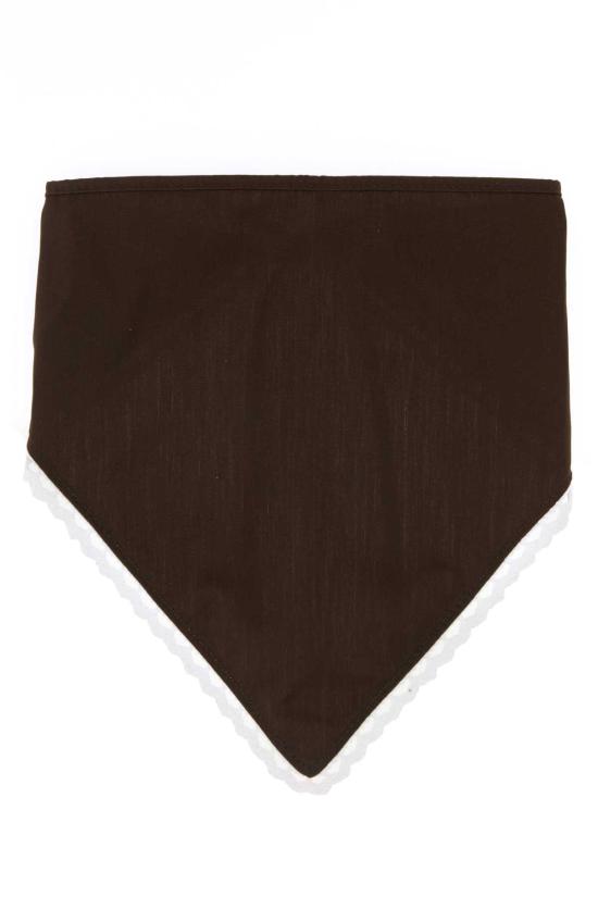 26FW 미우미우 로고 포플린 반다나 스카프 5IH1462G86 F0G8A Brown
