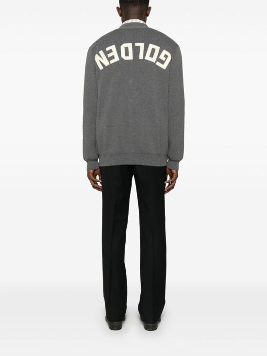26FW 골든구스 코튼 니트 V넥 버튼 가디건 GMP00946 P00066260304 GRIGIO - GOLDEN GOOSE