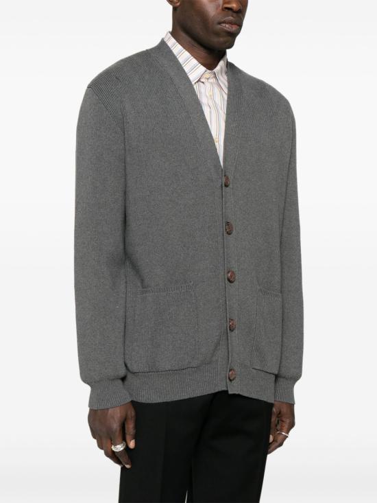 26FW 골든구스 코튼 니트 V넥 버튼 가디건 GMP00946 P00066260304 GRIGIO - GOLDEN GOOSE