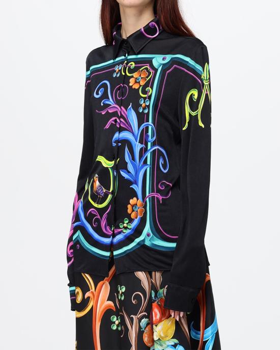 26FW 모스키노 셔츠 0224 5456 4555 NERO MULTI - MOSCHINO