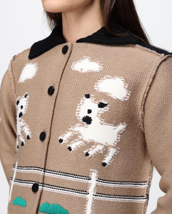 26FW 모스키노 니트웨어 0580 5402 2081 BEIGE - MOSCHINO