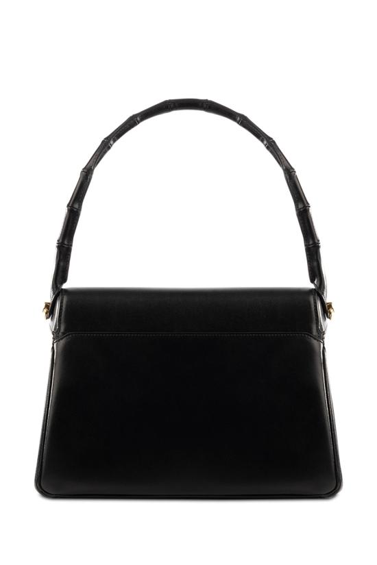 26FW 구찌 뱀부 벤데타 미디엄 탑 핸들백 A005XOAAG8G 1096 Black - GUCCI