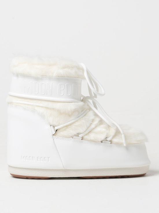 26FW 문부츠 아이콘 나일론 로우 부츠 80D1409390 A002 WHITE DOM