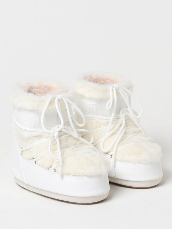 26FW 문부츠 아이콘 나일론 로우 부츠 80D1409390 A002 WHITE DOM - MOON BOOT