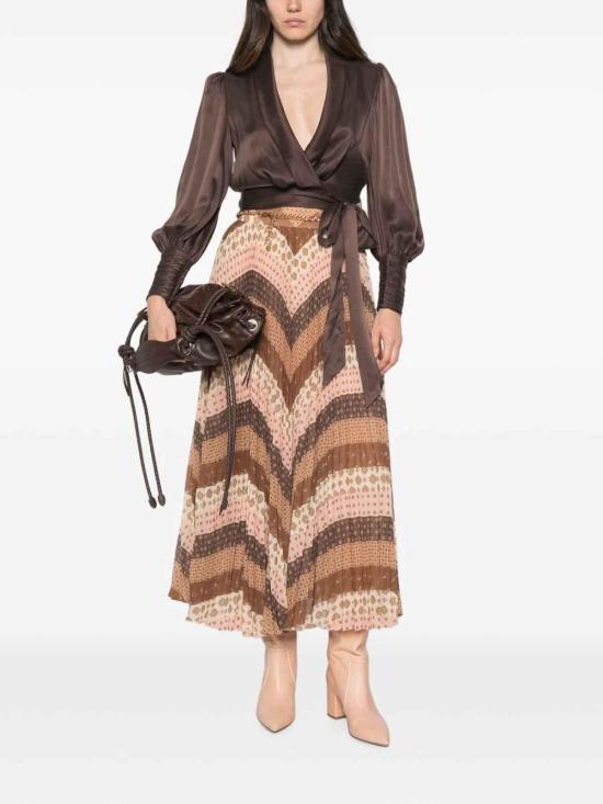 26FW 짐머만 민소매 티셔츠 4913TF26RBCHBITTERCHOCOLATE BROWN - ZIMMERMANN