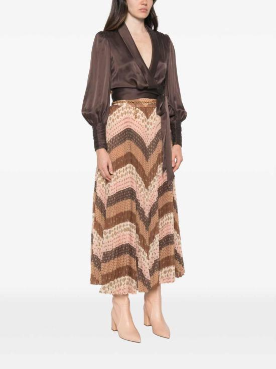 26FW 짐머만 민소매 티셔츠 4913TF26RBCHBITTERCHOCOLATE BROWN - ZIMMERMANN