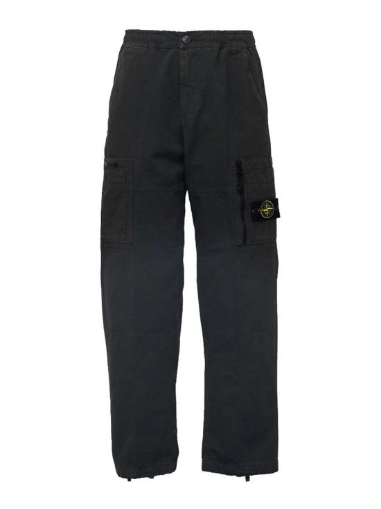 26FW 스톤 아일랜드 와펜 로고 오가닉 코튼 립스탑 루즈핏 카고 팬츠 L2S153100015S0211V0078 GREY