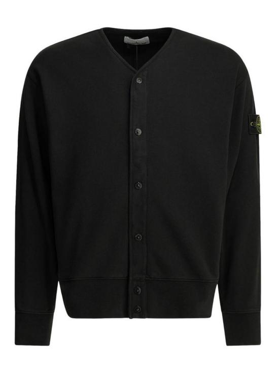 26FW 스톤 아일랜드 오가닉 코튼 플리스 오버사이즈핏 가디건 스웨트셔츠 오가닉 코튼 플리스 오버사이즈핏 가디건 스웨트셔츠 L2S156100010S0051V0029