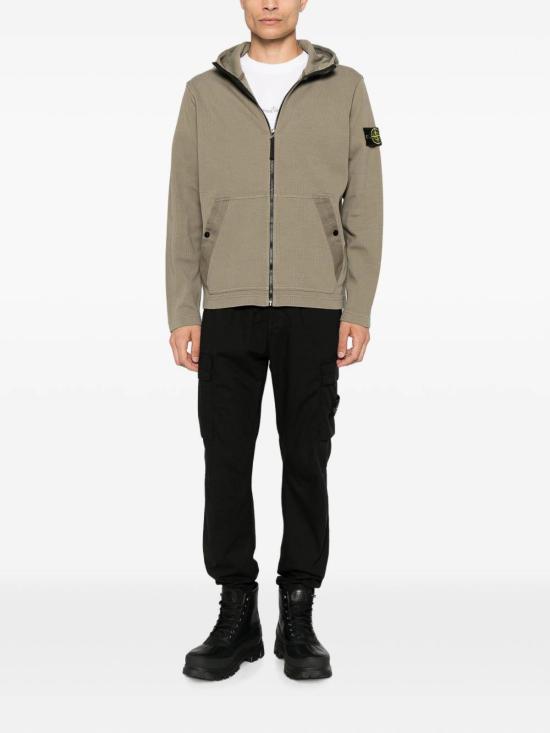 26FW 스톤 아일랜드 오가닉 코튼 인터록 집업 후드 오가닉 코튼 인터록 집업 후드 L2S156100020S0472V005G - STONE ISLAND