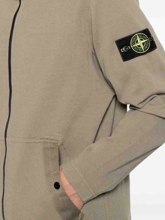 26FW 스톤 아일랜드 오가닉 코튼 인터록 집업 후드 오가닉 코튼 인터록 집업 후드 L2S156100020S0472V005G - STONE ISLAND