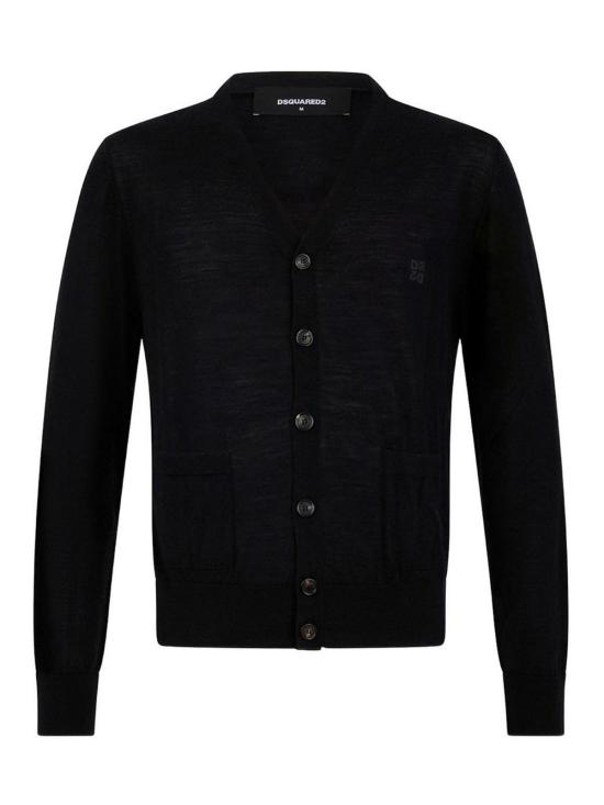26FW 디스퀘어드2 가디건 S74HA1627S13205900 BLACK