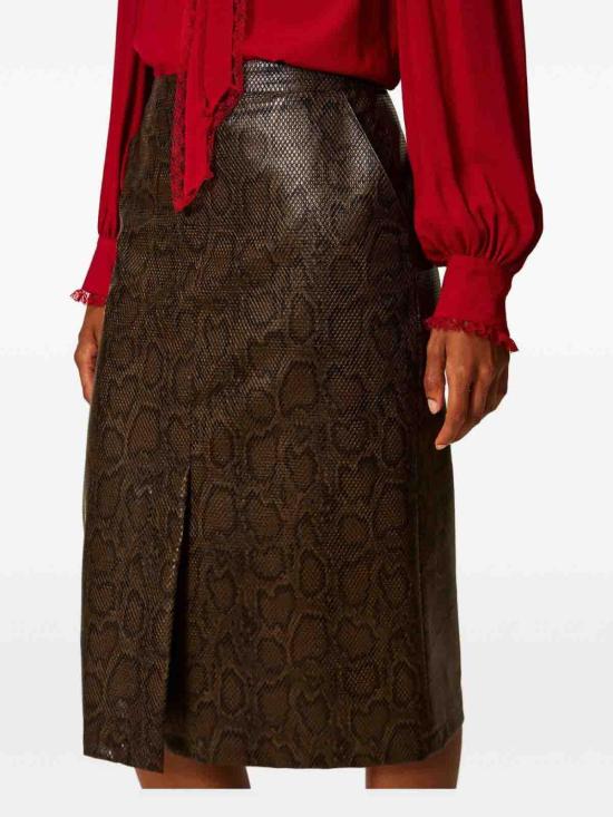26FW 트윈셋 미디 스커트 262TT228114058 BROWN - TWINSET